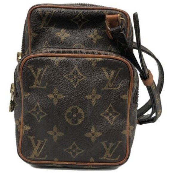 LOUIS VUITTON Mini Amazon Shoulder Bag Monogram Leather Brown M45238 86FC140 - Picture 1 of 15
